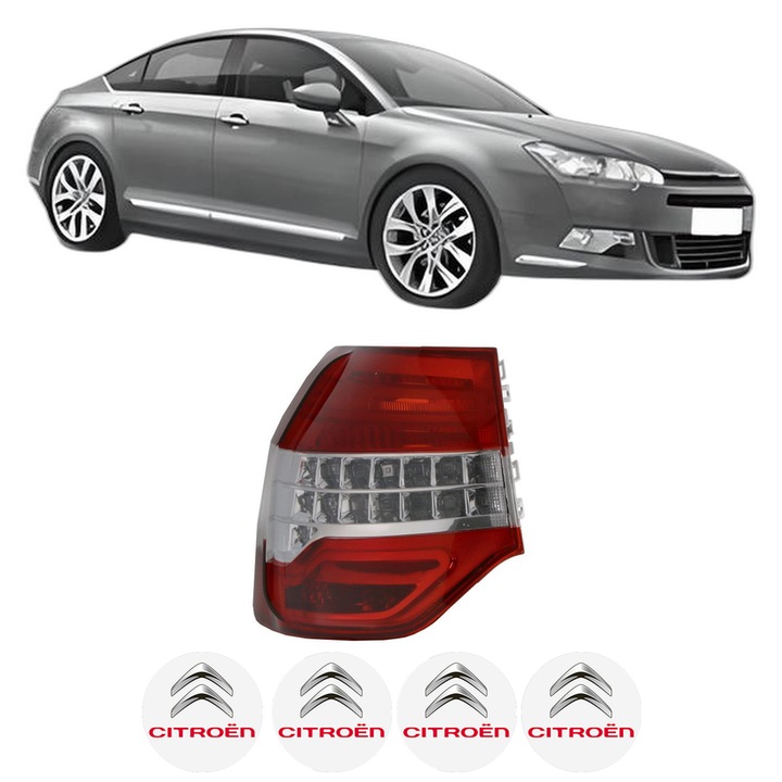 Lampa Stop Spate Stanga CITROEN C5 III (RD_) din 2008-2017, Auto, DEPO, 4x Stickere auto cu CITROEN