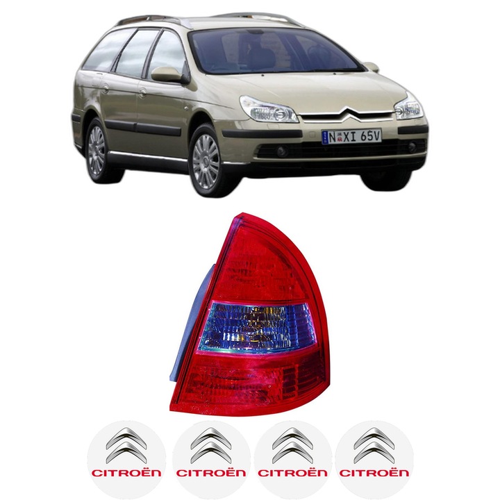 Lampa Stop Spate Dreapta CITROEN C5 II Estate Van (RE_) din 2004-2008, Auto, DEPO, 4x Stickere auto cu CITROEN