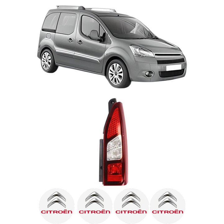 Lampa Stop Spate Dreapta CITROEN BERLINGO MULTISPACE (B9) din 2008-2021, Auto, DEPO, 4x Stickere auto cu CITROEN