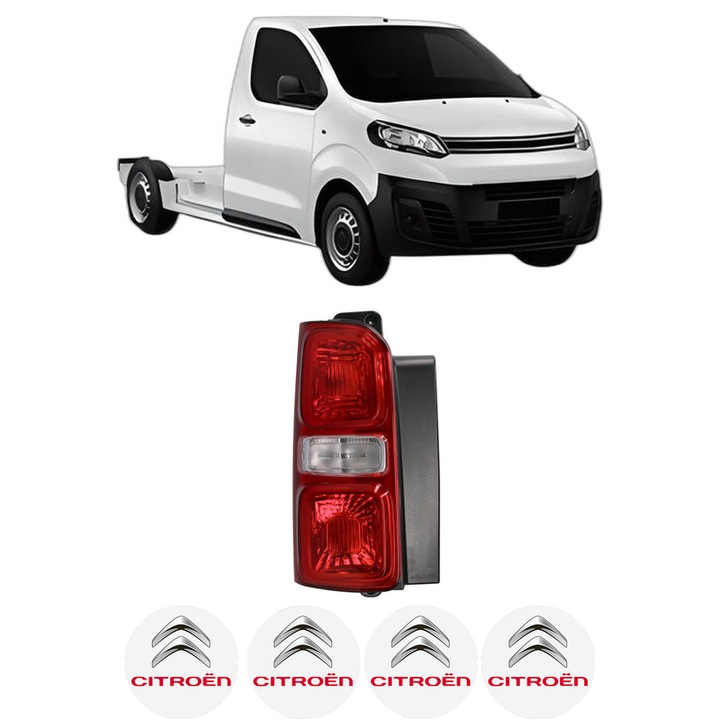 Lampa Stop Spate Stanga CITROEN JUMPY III Platform/Chassis (V_) din 2016-2023, Auto, DEPO, 4x Stickere auto cu CITROEN