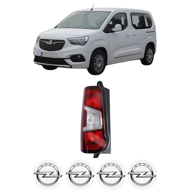 Lampa Stop Spate Stanga OPEL COMBO E Tour / Life (K9) din 2018-2023, Auto, DEPO, 4x Stickere auto cu OPEL