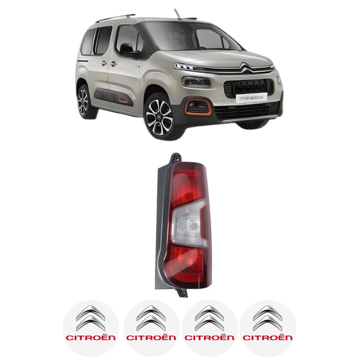 Lampa Stop Spate Dreapta CITROEN BERLINGO (ER_, EC_) din 2018-2023, Auto, DEPO, 4x Stickere auto cu CITROEN