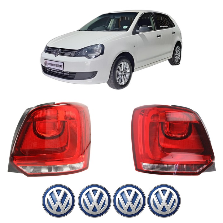 Set Stopuri Spate Stanga Dreapta Volkswagen POLO VIVO Hatchback (6S1, 6S3) din 2010-2019, Auto, DEPO, 4x Stickere auto cu Volkswagen