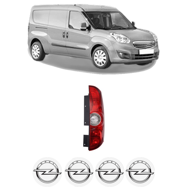 Lampa Stop Spate Dreapta OPEL COMBO Box Body/MPV (X12) din 2012-2016, Auto, DEPO, 4x Stickere auto cu OPEL