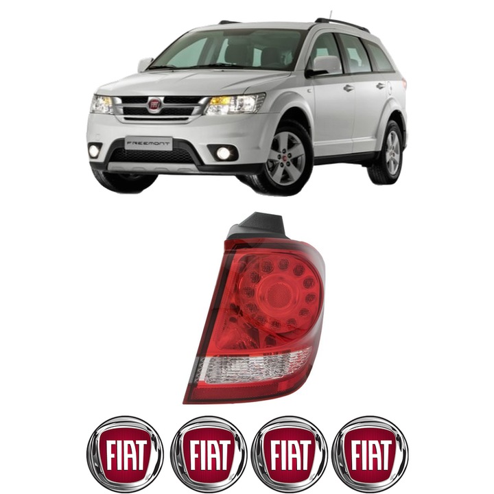 Lampa Stop Spate Dreapta FIAT FREEMONT (345_) din 2011-2016, Auto, DEPO, 4x Stickere auto cu FIAT