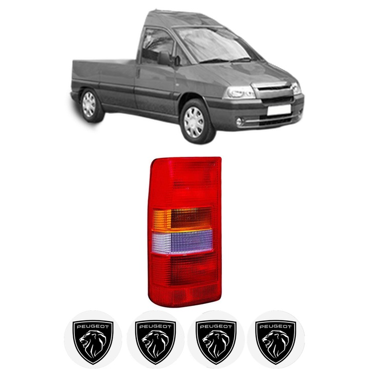 Lampa Stop Spate Dreapta PEUGEOT EXPERT Platform/Chassis (223) din 1996-2006, Auto, DEPO, 4x Stickere auto cu PEUGEOT