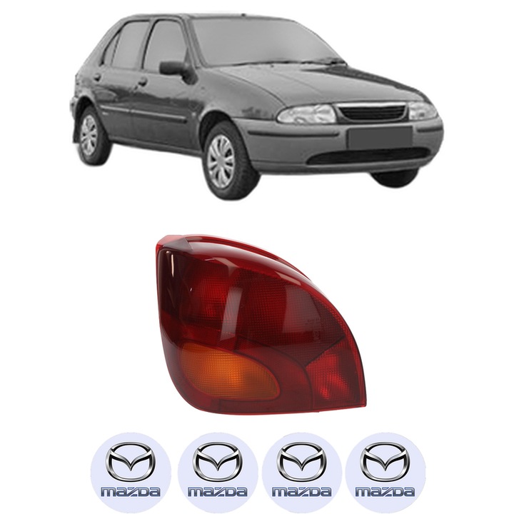 Lampa Stop Spate Stanga MAZDA 121 III (JASM, JBSM) din 1996-2003, Auto, DEPO, 4x Stickere auto cu MAZDA