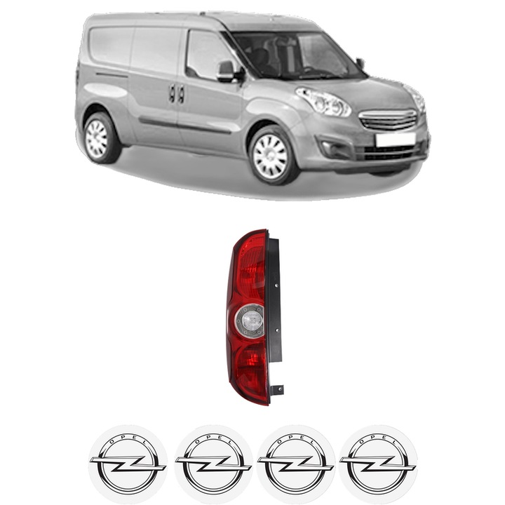 Lampa Stop Spate Stanga OPEL COMBO Box Body/MPV (X12) din 2012-2016, Auto, DEPO, 4x Stickere auto cu OPEL
