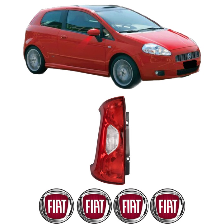 Lampa Stop Spate Stanga FIAT PANDA (312_, 319_) din 2012-2022, Auto, DEPO, 4x Stickere auto cu FIAT