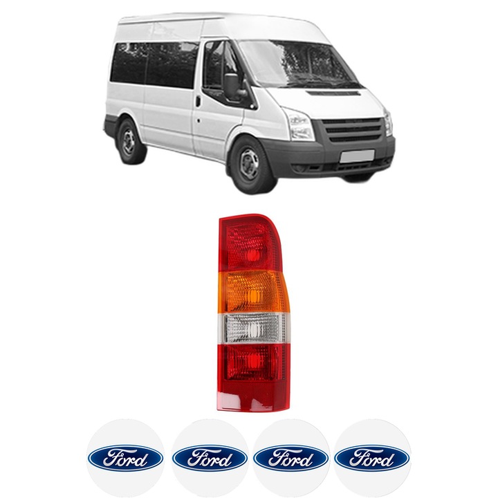 Lampa Stop Spate Dreapta FORD TRANSIT Bus (FD_ _, FB_ _, FS_ _, FZ_ _, FC_ _) din 2000-2014, Auto, TYC, 4x Stickere auto cu FORD