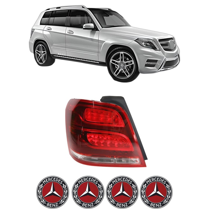 Lampa Stop Spate Stanga MERCEDES-BENZ GLK-CLASS (X204) din 2008-2015, Auto, DEPO, 4x Stickere auto cu MERCEDES-BENZ