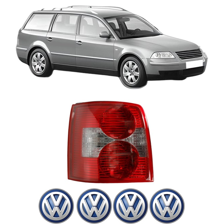 Lampa Stop Spate Stanga Volkswagen PASSAT B5.5 Variant (3B6) din 2000-2005, Auto, TYC, 4x Stickere auto cu Volkswagen