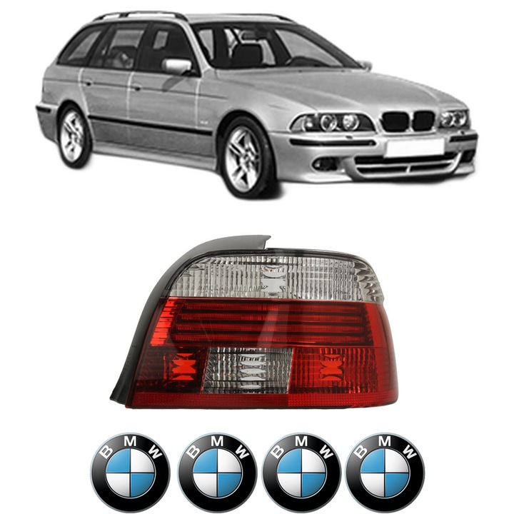Lampa Stop Spate Dreapta BMW Seria 5 Touring (E39) din 1996-2004, Auto, TYC, 4x Stickere auto cu BMW