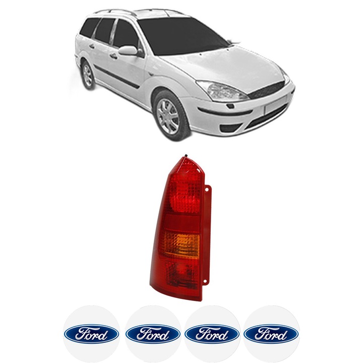 Lampa Stop Spate Stanga FORD FOCUS I Estate Van (DNW) din 1998-2005, Auto, TYC, 4x Stickere auto cu FORD