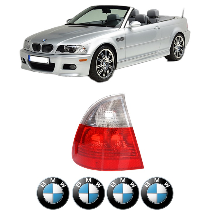 Lampa Stop Spate Stanga BMW Seria 3 Compact (E46) din 2001-2005, Auto, TYC, 4x Stickere auto cu BMW