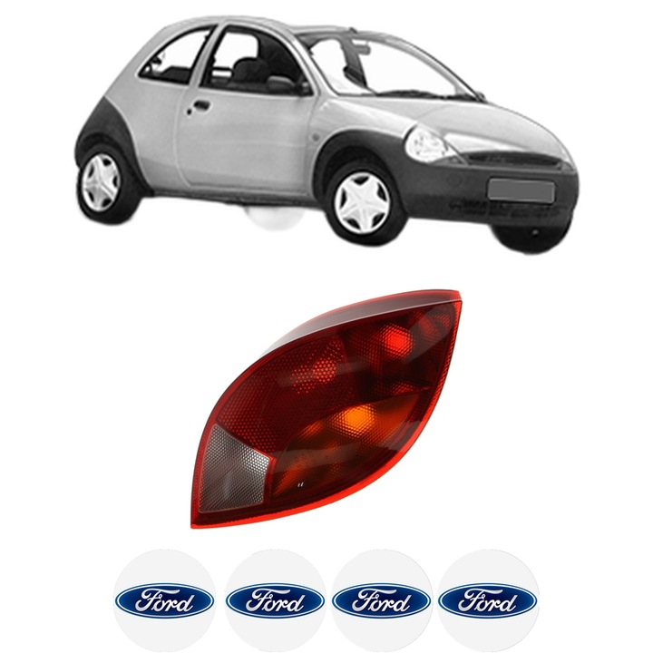 Lampa Stop Spate Dreapta FORD KA (RB_) din 1996-2008, Auto, TYC, 4x Stickere auto cu FORD
