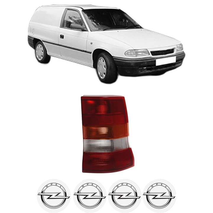 Lampa Stop Spate Dreapta OPEL ASTRA F Estate Van (T92) din 1991-1999, Auto, TYC, 4x Stickere auto cu OPEL
