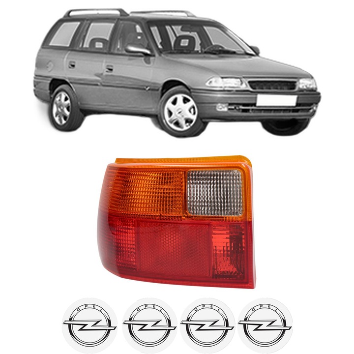 Lampa Stop Spate Stanga OPEL ASTRA F CLASSIC Estate (T92) din 1998-2005, Auto, TYC, 4x Stickere auto cu OPEL