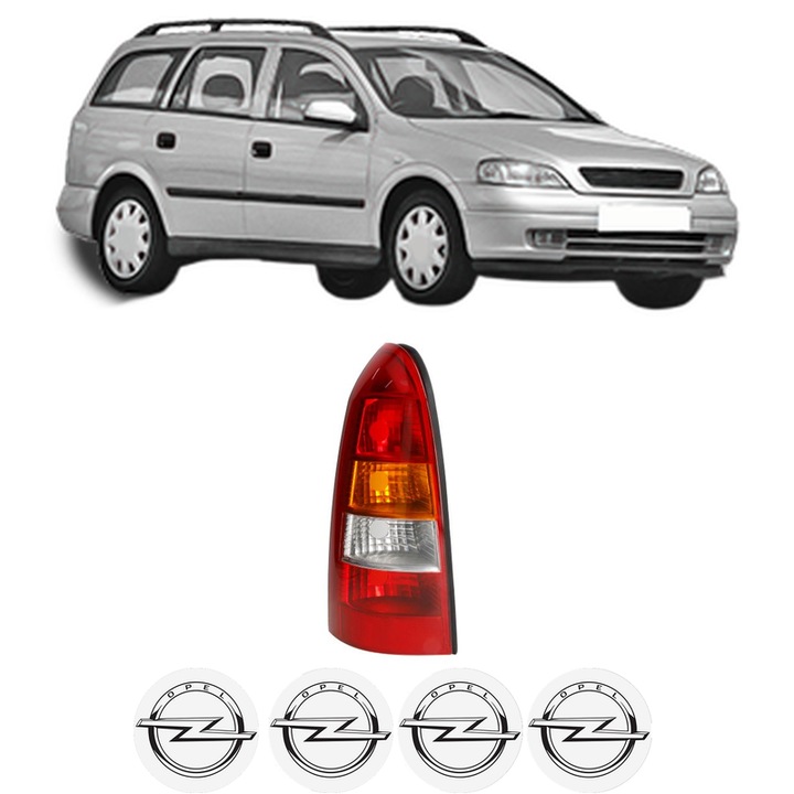 Lampa Stop Spate Stanga OPEL ASTRA G Estate (T98) din 1998-2004, Auto, TYC, 4x Stickere auto cu OPEL