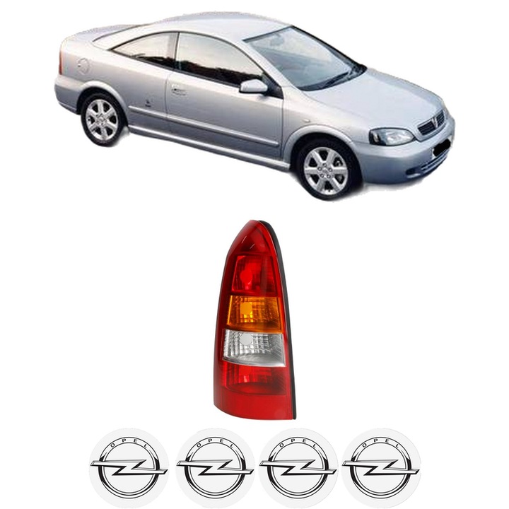 Lampa Stop Spate Stanga OPEL ASTRA G Coupe (T98) din 2000-2005, Auto, TYC, 4x Stickere auto cu OPEL