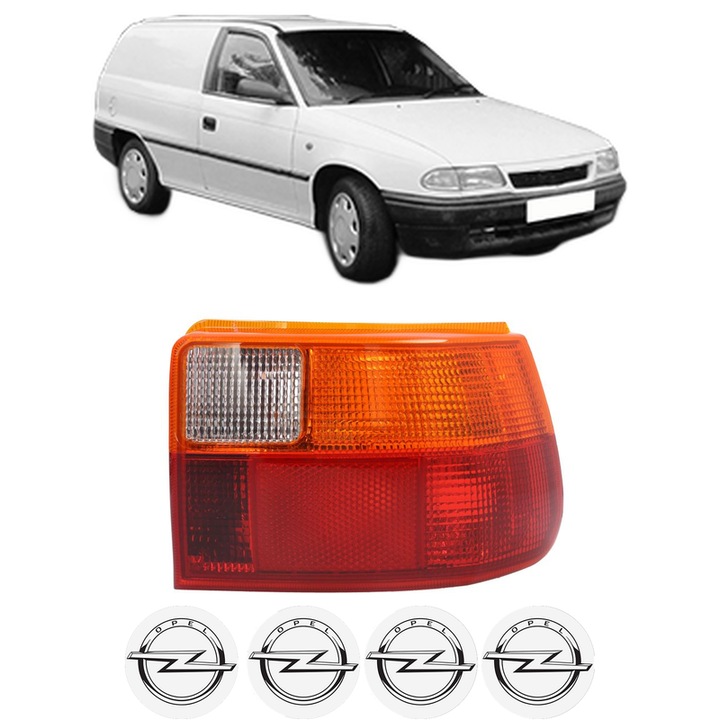 Lampa Stop Spate Dreapta OPEL ASTRA F Estate Van (T92) din 1991-1999, Auto, TYC, 4x Stickere auto cu OPEL