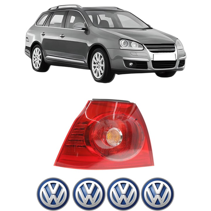 Lampa Stop Spate Stanga Volkswagen GOLF V Variant (1K5) din 2007-2009, Auto, TYC, 4x Stickere auto cu Volkswagen