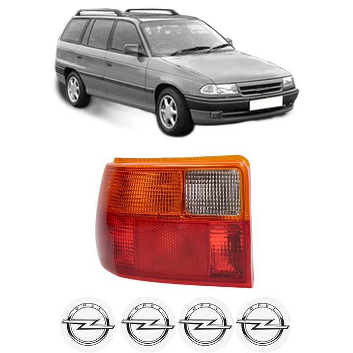 Lampa Stop Spate Stanga OPEL ASTRA F Estate (T92) din 1991-1998, Auto, TYC, 4x Stickere auto cu OPEL