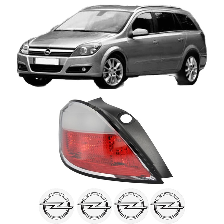 Lampa Stop Spate Stanga OPEL ASTRA H Estate (A04) din 2004-2014, Auto, TYC, 4x Stickere auto cu OPEL