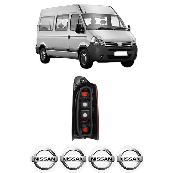 Lampa Stop Spate Stanga NISSAN INTERSTAR Van (X70) din 2002-2006, Auto, TYC, 4x Stickere auto cu NISSAN