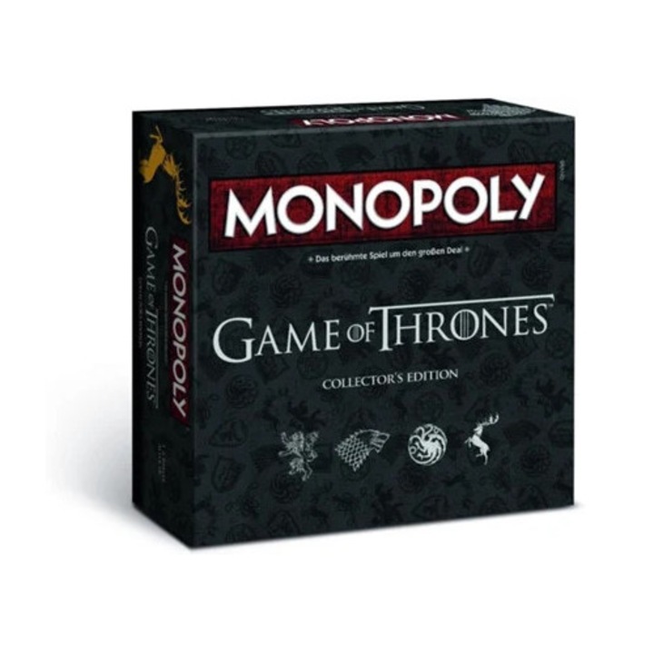 Настолна игра Монополи Игра на тронове Колекционерско издание, за 6 играчи, многоцветен