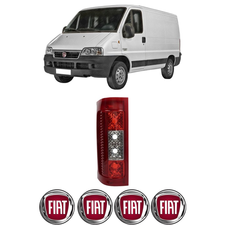Lampa Stop Spate Stanga FIAT DUCATO Bus (244_) din 2001-2017, Auto, TYC, 4x Stickere auto cu FIAT
