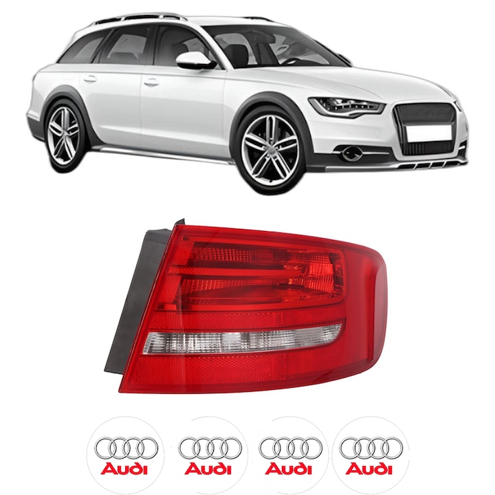 Lampa Stop Spate Dreapta AUDI A4 Allroad B8 (8KH) din 2009-2016, Auto, TYC, 4x Stickere auto cu AUDI