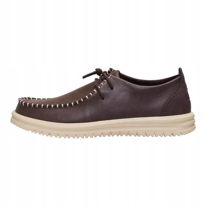 HEYDUDE WALLY NXT MOC LEATHER 44352, Barna