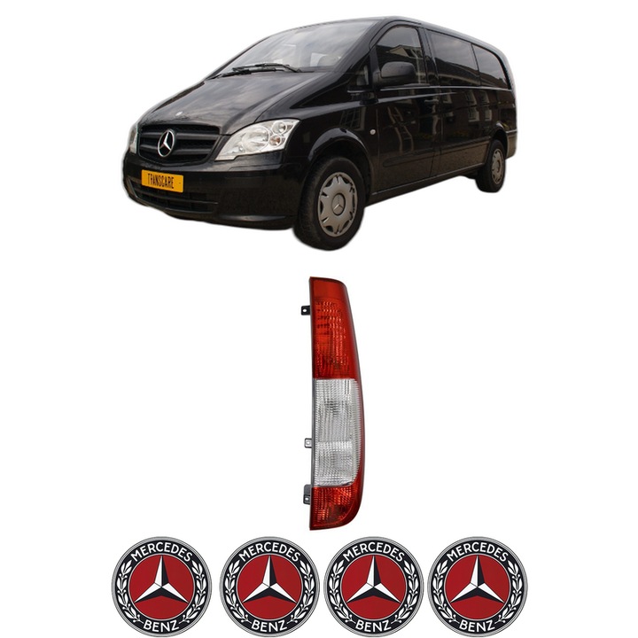 Lampa Stop Spate Dreapta MERCEDES-BENZ VITO / MIXTO Van (W639) din 2003-2012, Auto, TYC, 4x Stickere auto cu MERCEDES-BENZ