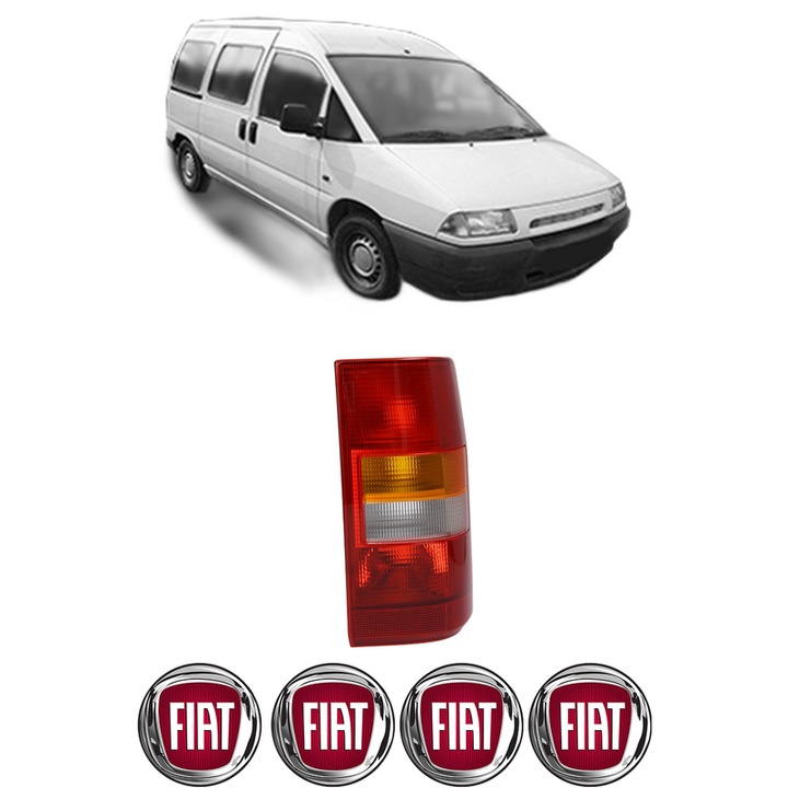 Lampa Stop Spate Dreapta FIAT SCUDO Bus (220_) din 1996-2006, Auto, TYC, 4x Stickere auto cu FIAT