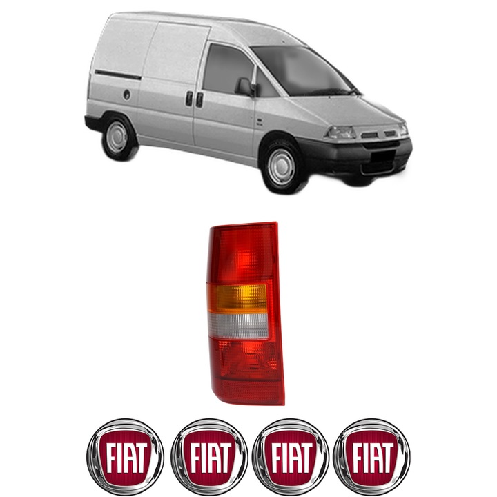 Lampa Stop Spate Stanga FIAT SCUDO Van (220_) din 1996-2006, Auto, TYC, 4x Stickere auto cu FIAT