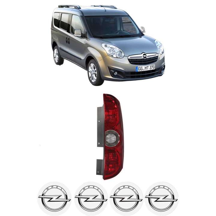 Lampa Stop Spate Dreapta OPEL COMBO Tour (X12) din 2012-2016, Auto, TYC, 4x Stickere auto cu OPEL