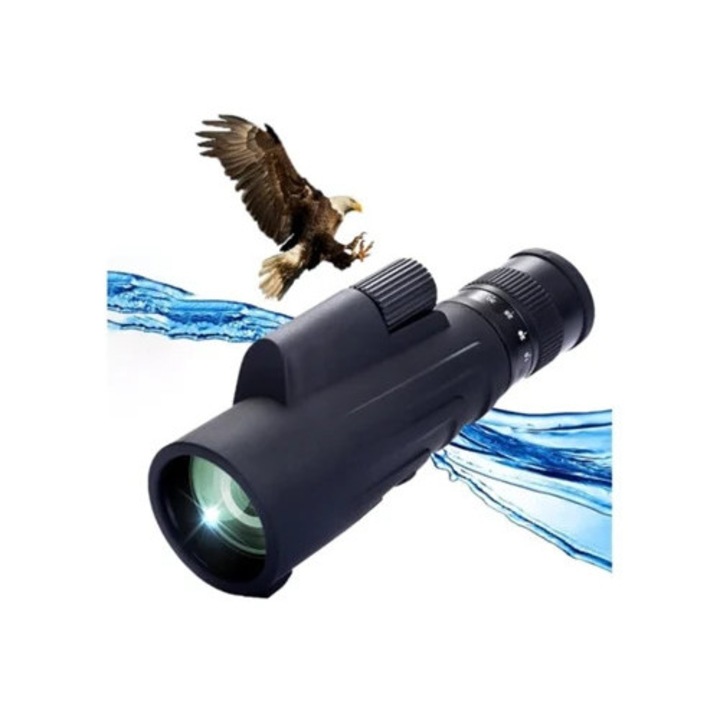 Binoclu 10x30x50, impermeabil, transparent, cu zoom, pentru adulti, cu adaptor pentru telefon si tripod