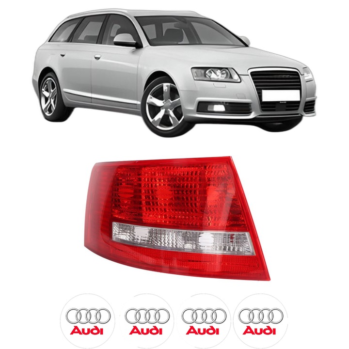 Lampa Stop Spate Stanga AUDI A6 Allroad C6 (4FH) din 2006-2011, Auto, TYC, 4x Stickere auto cu AUDI