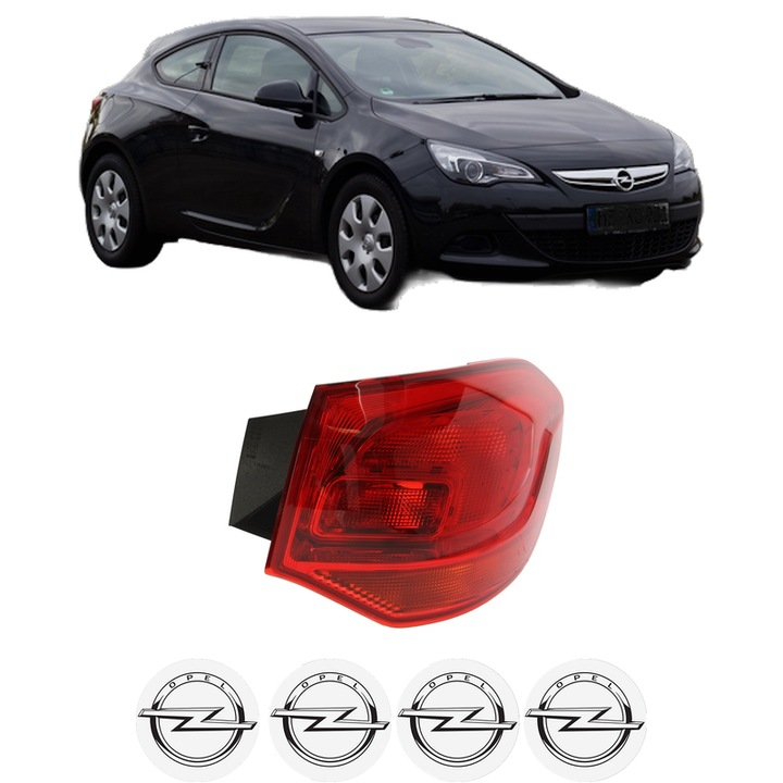 Lampa Stop Spate Dreapta OPEL ASTRA J GTC din 2011-2018, Auto, TYC, 4x Stickere auto cu OPEL