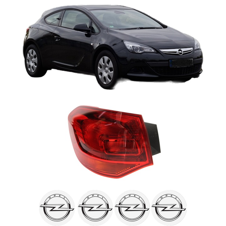 Lampa Stop Spate Stanga OPEL ASTRA J GTC din 2011-2018, Auto, TYC, 4x Stickere auto cu OPEL