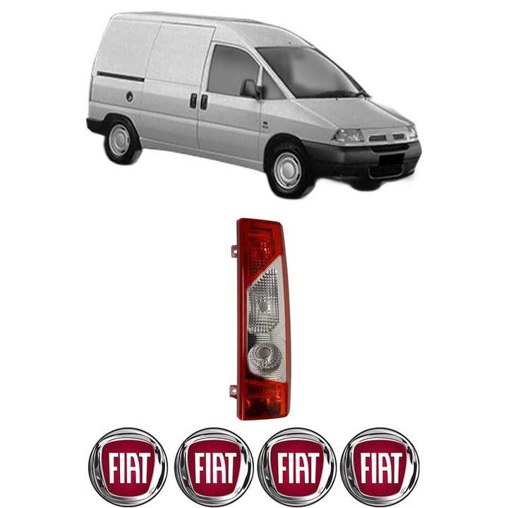 Lampa Stop Spate Dreapta FIAT SCUDO Van (220_) din 1996-2006, Auto, TYC, 4x Stickere auto cu FIAT