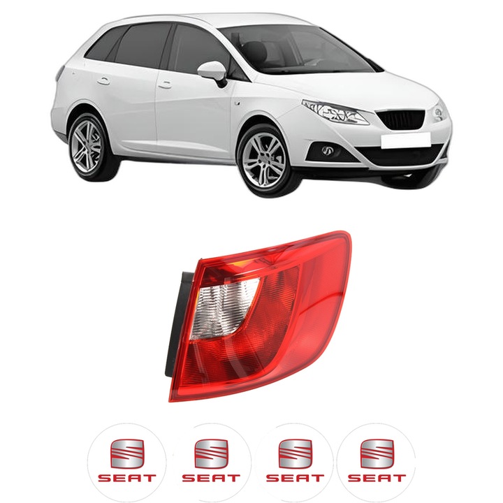 Lampa Stop Spate Dreapta SEAT IBIZA IV ST (6J8, 6P8) din 2010-2016, Auto, TYC, 4x Stickere auto cu SEAT