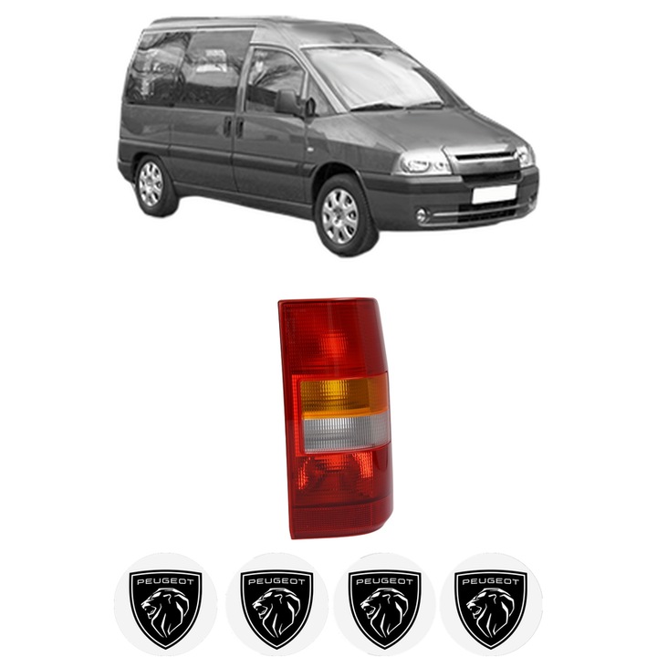 Lampa Stop Spate Dreapta PEUGEOT EXPERT (224_) din 1996-2006, Auto, TYC, 4x Stickere auto cu PEUGEOT