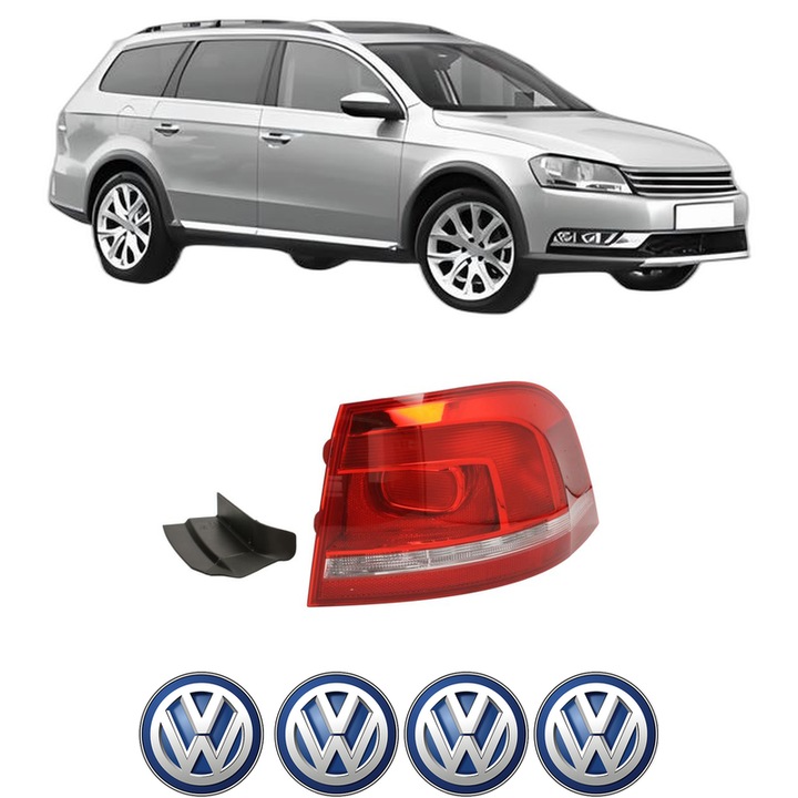 Lampa Stop Spate Dreapta Volkswagen PASSAT ALLTRACK B7 (365) din 2012-2014, Auto, TYC, 4x Stickere auto cu Volkswagen
