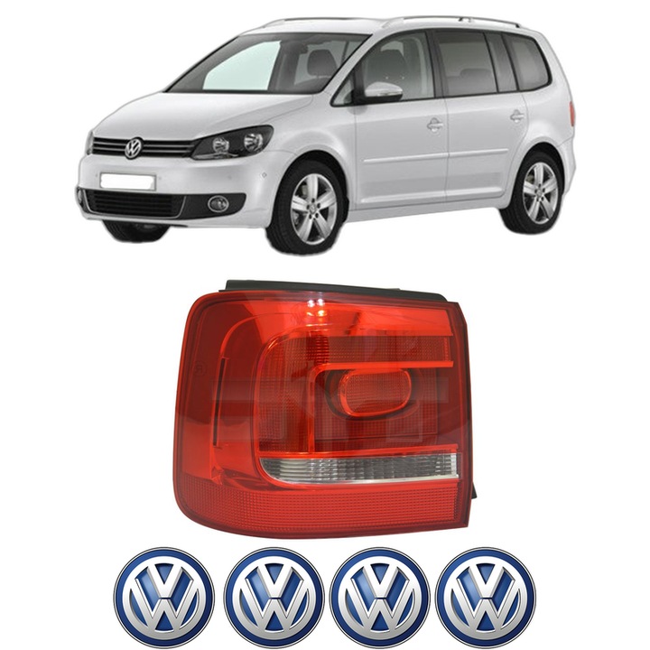 Lampa Stop Spate Stanga Volkswagen TOURAN VAN (1T3) din 2010-2015, Auto, TYC, 4x Stickere auto cu Volkswagen