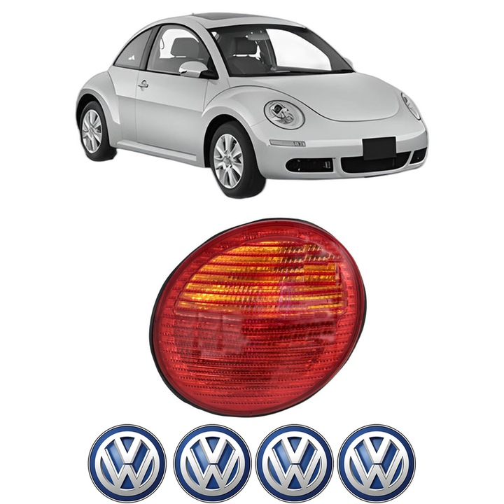 Lampa Stop Spate Dreapta Volkswagen NEW BEETLE (9C1, 1C1) din 1998-2010, Auto, TYC, 4x Stickere auto cu Volkswagen