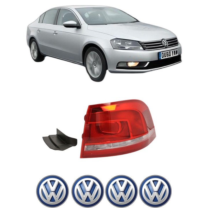 Lampa Stop Spate Dreapta Volkswagen PASSAT B7 (A32, A33) din 2011-2020, Auto, TYC, 4x Stickere auto cu Volkswagen
