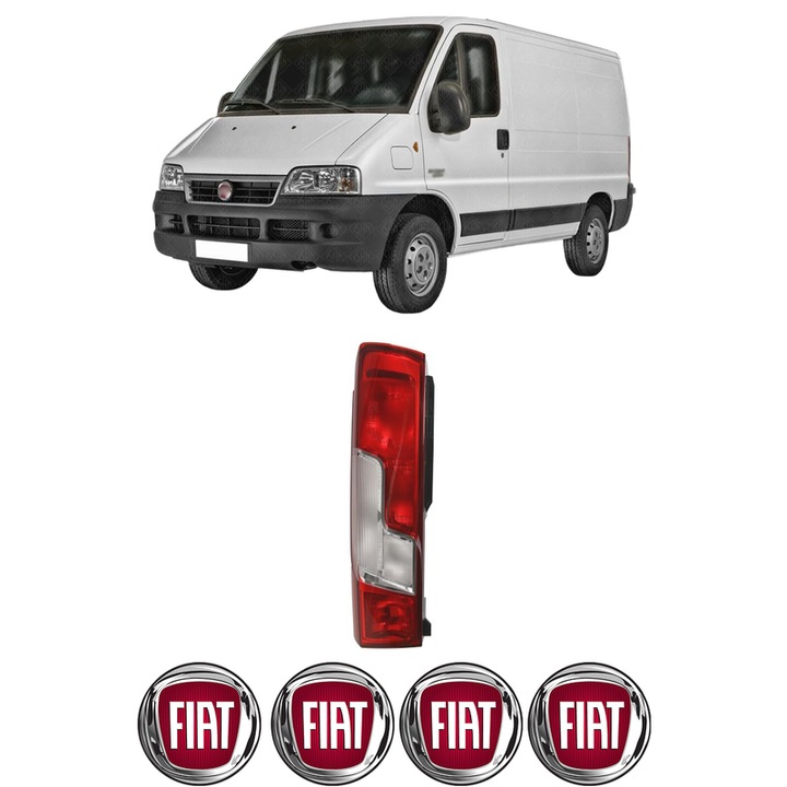 Lampa Stop Spate Stanga FIAT DUCATO Bus (244_) din 2001-2017, Auto, TYC, 4x Stickere auto cu FIAT