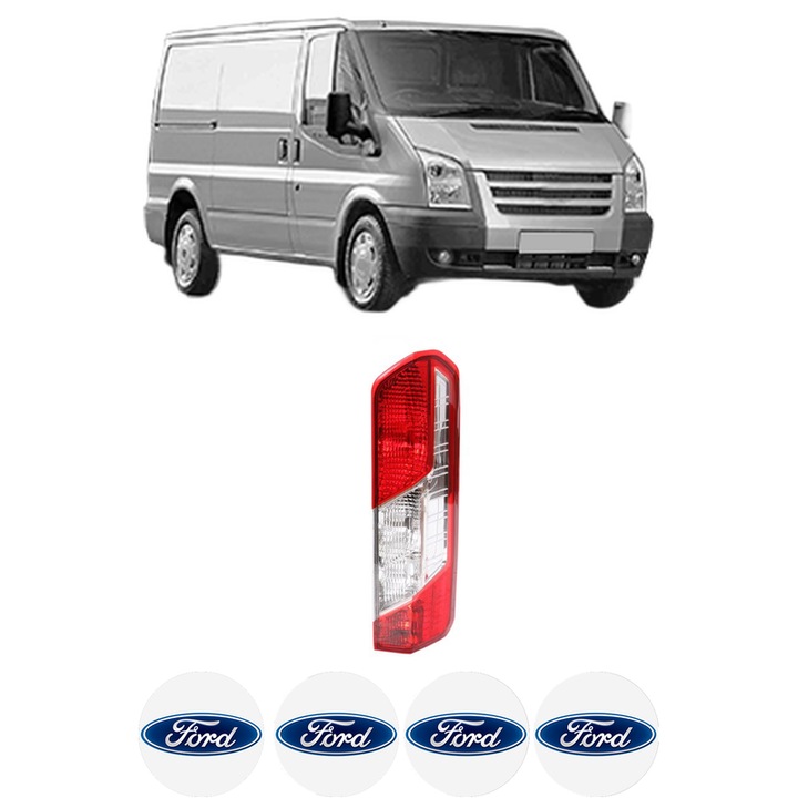 Lampa Stop Spate Dreapta FORD TRANSIT Van (FA_ _) din 2000-2014, Auto, TYC, 4x Stickere auto cu FORD